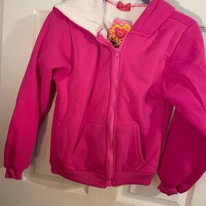 Vibrant Pink Kids Fleece Hoodie